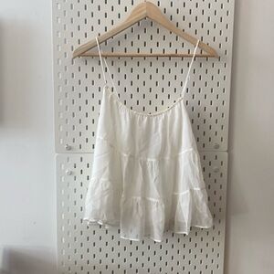 Alice + Olivia by Stacey Bendet Sheer Layered Spaghetti Strap Top New With Tags